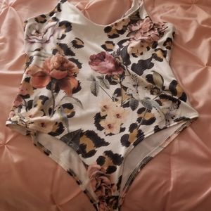 Floral body suit